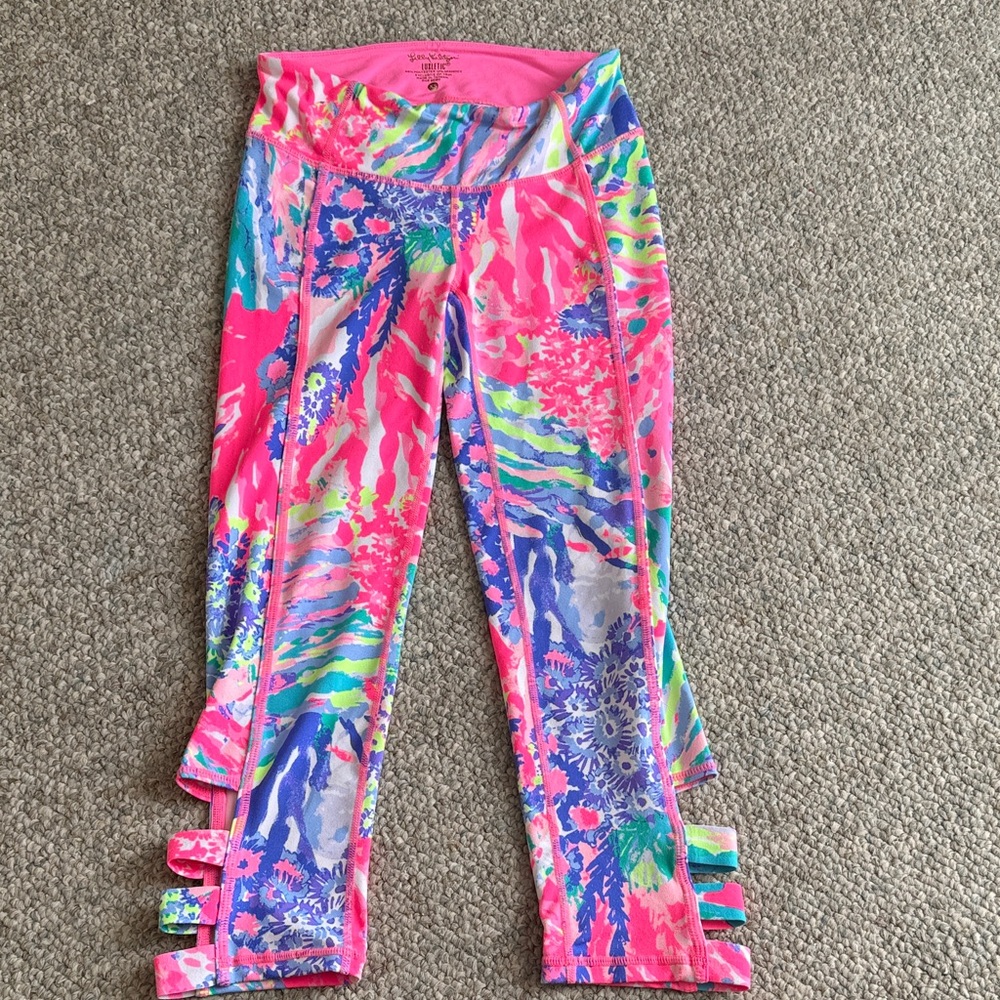 Lilly Pulitzer Colorful Capri Leggings - Picture 1 of 2